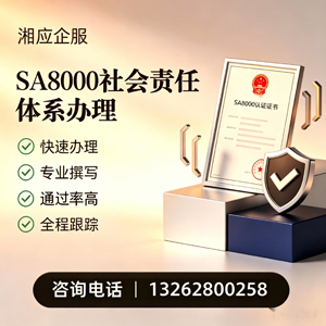 包头SA8000社会责任体系认证服务